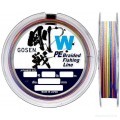 Шнур Gosen W4 braid 150м Multi Color #1.2 (0,187мм) 6,8кг.